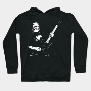 Frankenstein playing electric guitar Hoodie